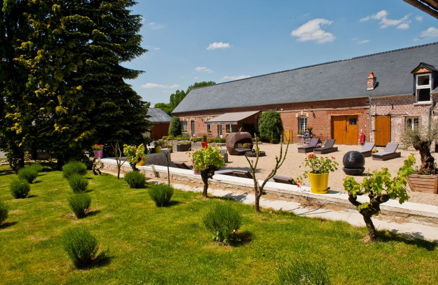 In a stylish converted barn, French B&B ‘Le Prieuré in Sainte-Preuve is a great stopover on your way to the Champagne region or your skiing destination