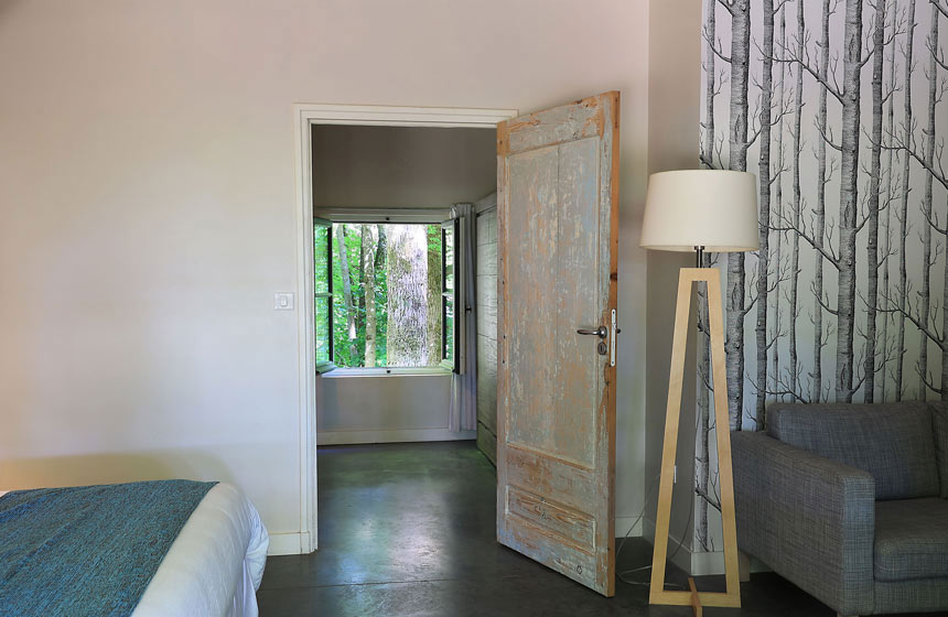 The chic decor at Domaine de Fresnoy brings the outside inside