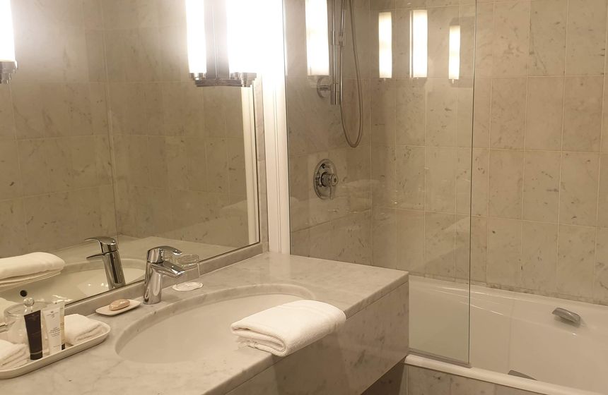 Bathrooms are equipped with shower or bathtub